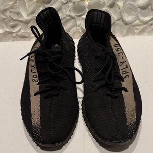 Yeezy Black and Tan Sneakers